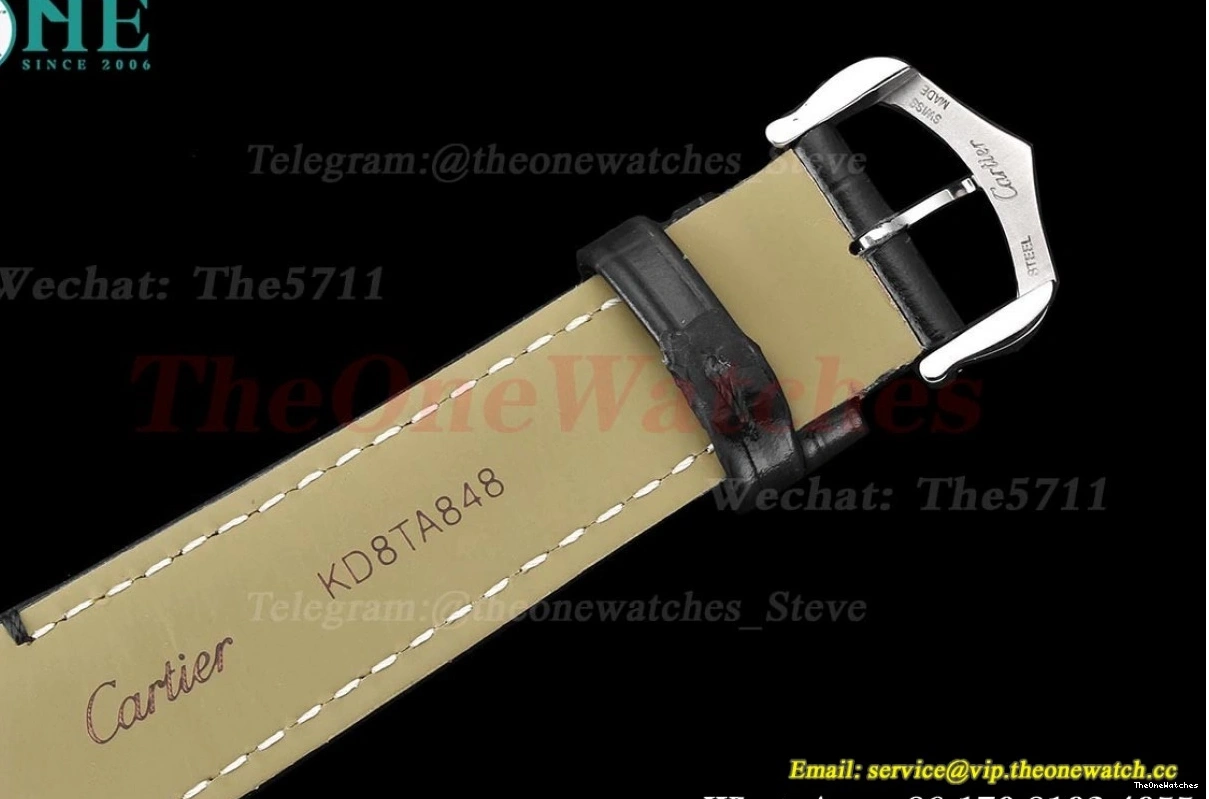 LE Black Tank Quartz Dial 27mm 8848F Française Silver SS 0317